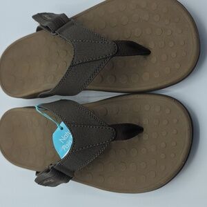 Vionic ORTHAHEEL MENS Ryder Brown NEW